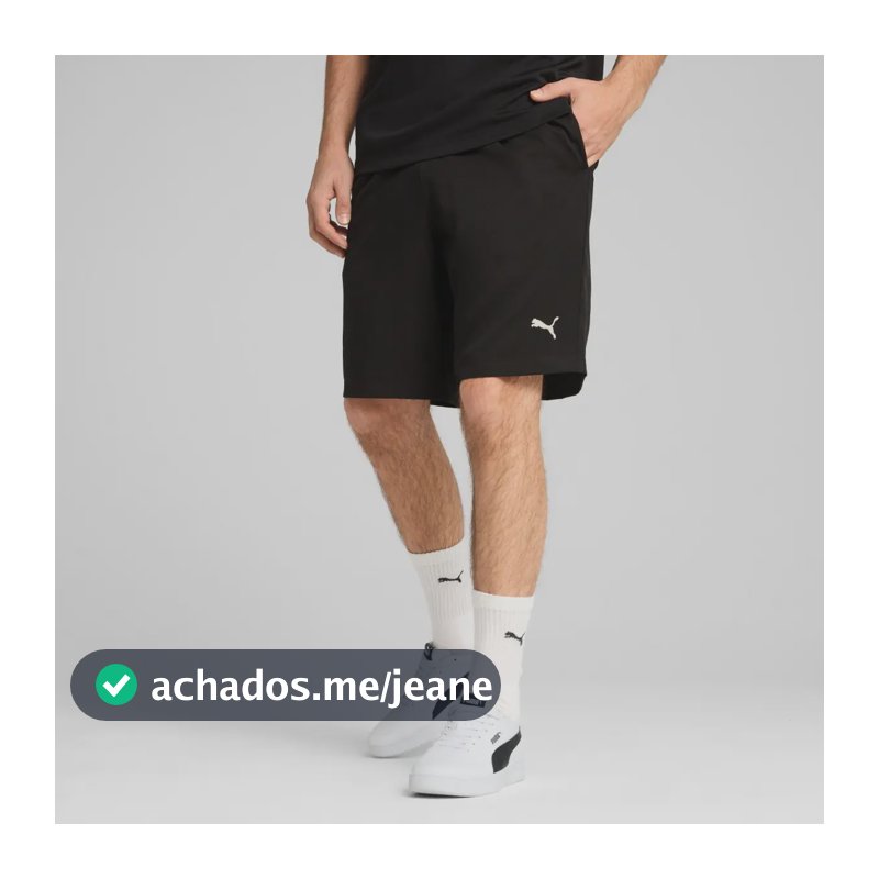 Shorts Masculino Essentials 9 Woven Puma Puma Black Lisa Gg