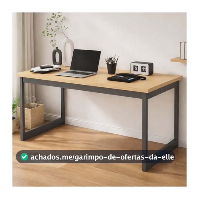 Mesa Escritório Industrial 150x60 Reforçado Ferro Homeoffice