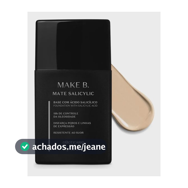 O Boticário Make B. Salicylic Base Líquida Mate 150q 30g