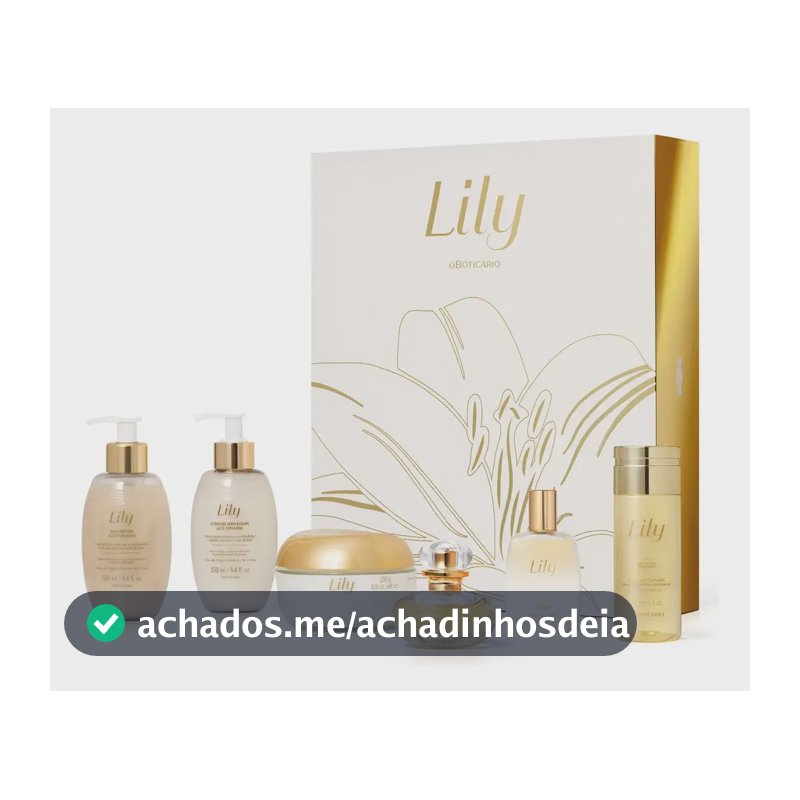 O Boticário Lily Kit Presente 20 Anos Edição Especial