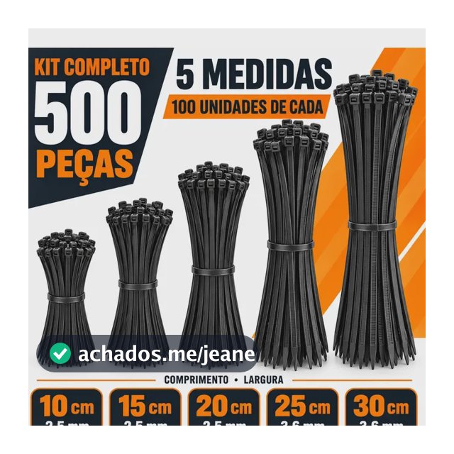 Kit 500 Abraçadeira Nylon Plástica Hellerman Enforca Gato Preto