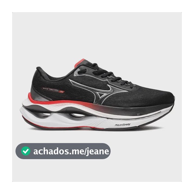 Tênis Mizuno Wave Creation 26 Unissex Preto 40