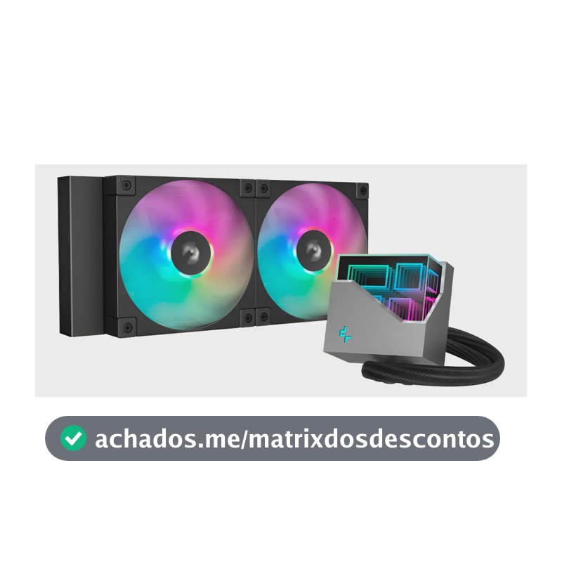 Water Cooler 240mm Deepcool Lt240 Preto