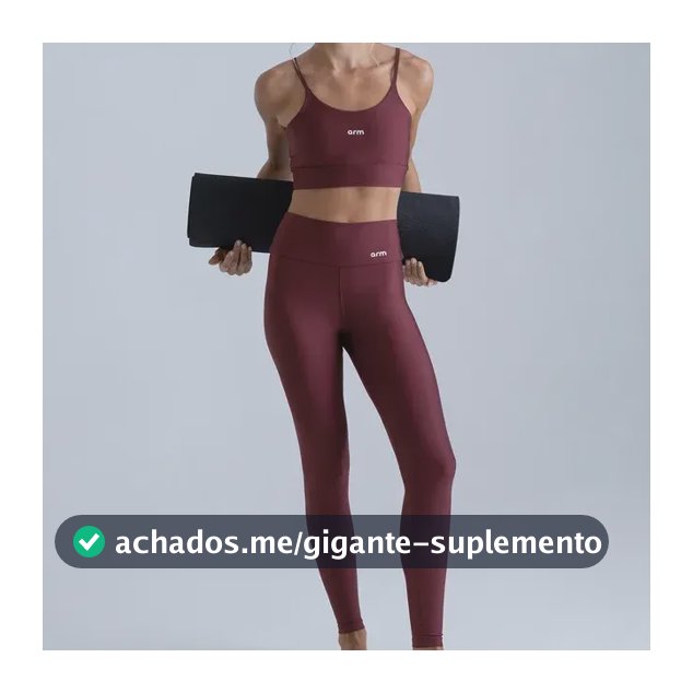 Conjunto Feminino Fitness Zero Transparência Top E Legging Açaí Liso P