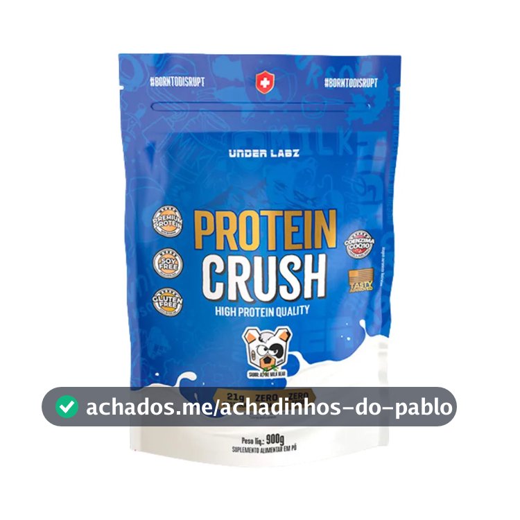 Proteína Under Labz Whey concentrado Crush em pó sabor Alpine Milkbear x 900g