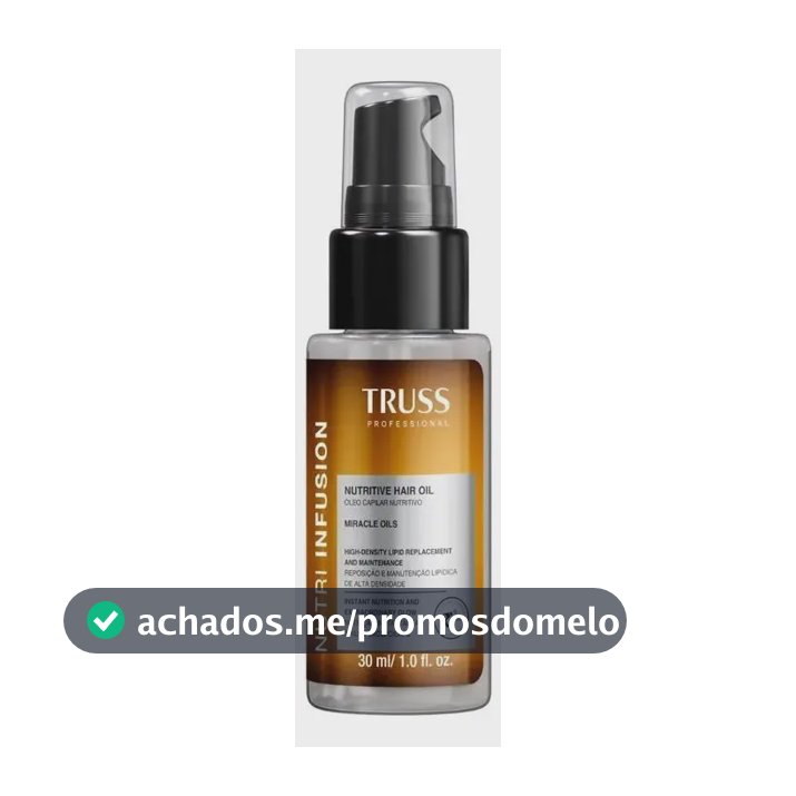 Truss Oleo Nutri Infusion 30ml Nutrição Capilar