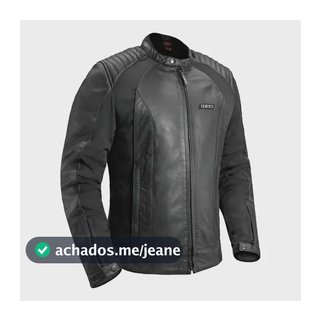 Jaqueta Texx Storm Couro Masculina Com Proteção Motociclista