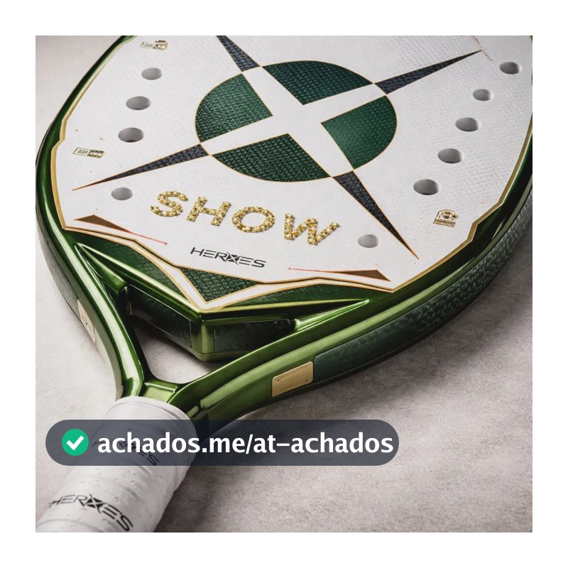 Raquete Heroe's Show 2025 - Edição Limitada Branco E Verde