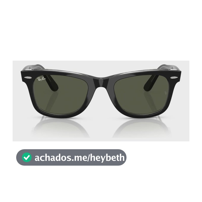 Oculos Sol Ray-ban Wayfarer Classic Preto