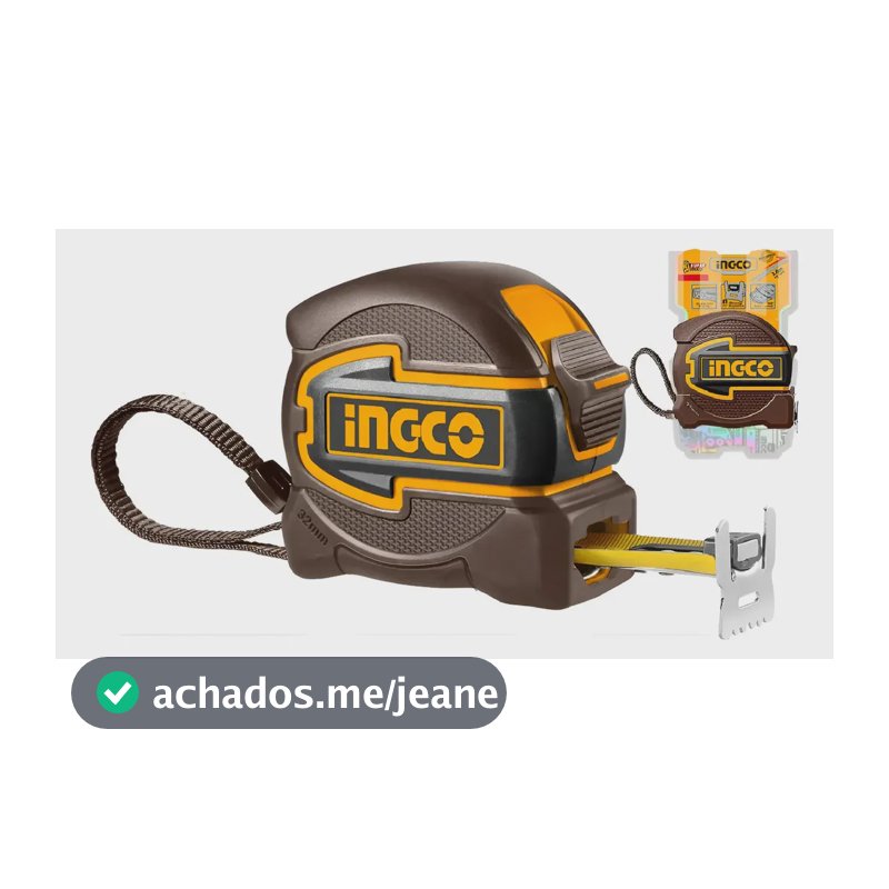 TRENA EMBORRACHADA BOTÃO DUPLO 5MX32MM HSMT80532 INGCO