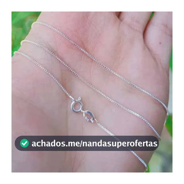 Corrente Veneziana de Prata 925 para Mulher e Homem, 70cm