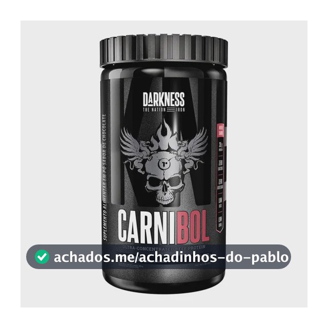 Proteína Darkness Carnibol Beef em pó sabor Chocolate x 900g