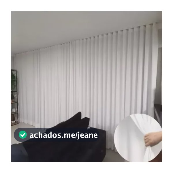 Cortina Gaze Linho E Blackout 100% - 9m X 2,70 Trilho Duplo