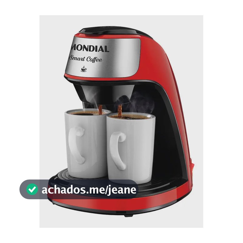 Cafeteira Elétrica C-42-2x-ri Com 2 Xícaras Mondial Cor Vermelho