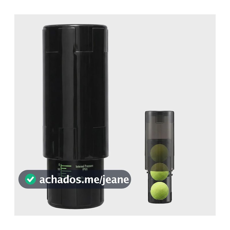 Protetor Da Bola Do Tênis Pressurizador Tennis Padel Bolinha Cor Preto CELYON MWT-008