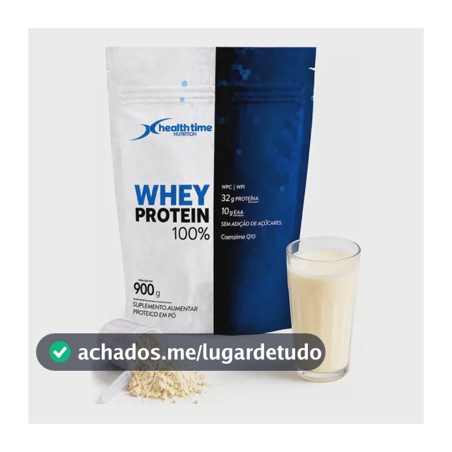 Whey Protein 100% Zero Açúcar Isolado Sem Glúten 900g Healt
