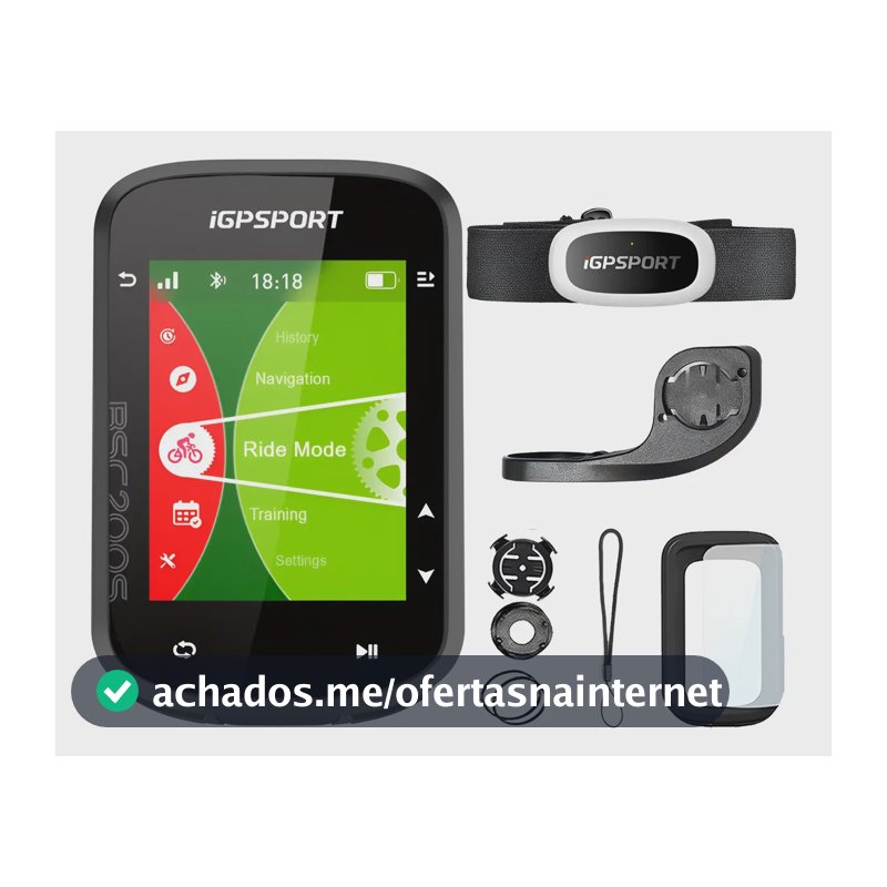 Gps Ciclocomputador Igpsport Bsc200s Bike + Cinta Cardiaca