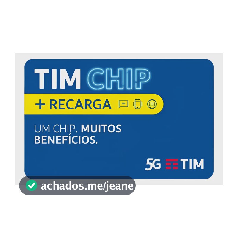 Tim Chip Pré Pago Com Recarga 3 Em 1