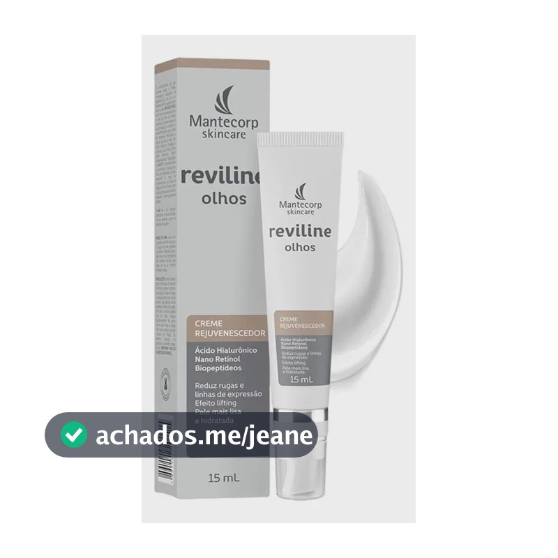 Creme Reviline Olhos Mantecorp dia noite para todos os tipos de pele de 15g