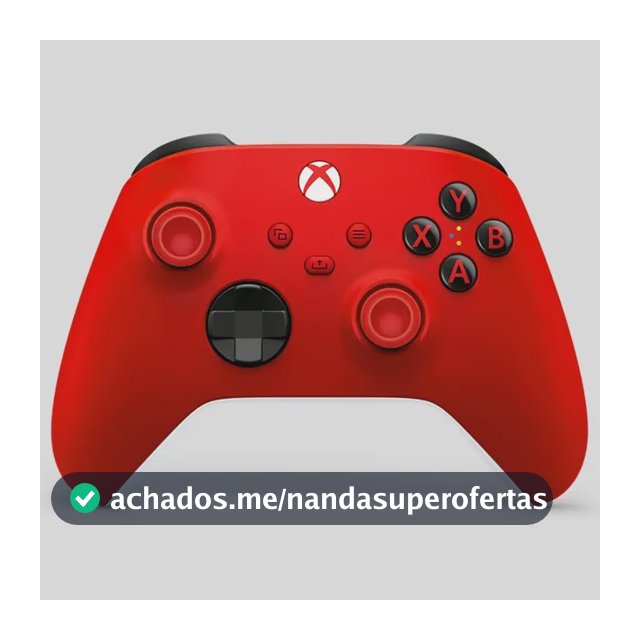 Controle Sem Fio Xbox Series X S Microsoft Pulse Red para PC, One e Smart TVs