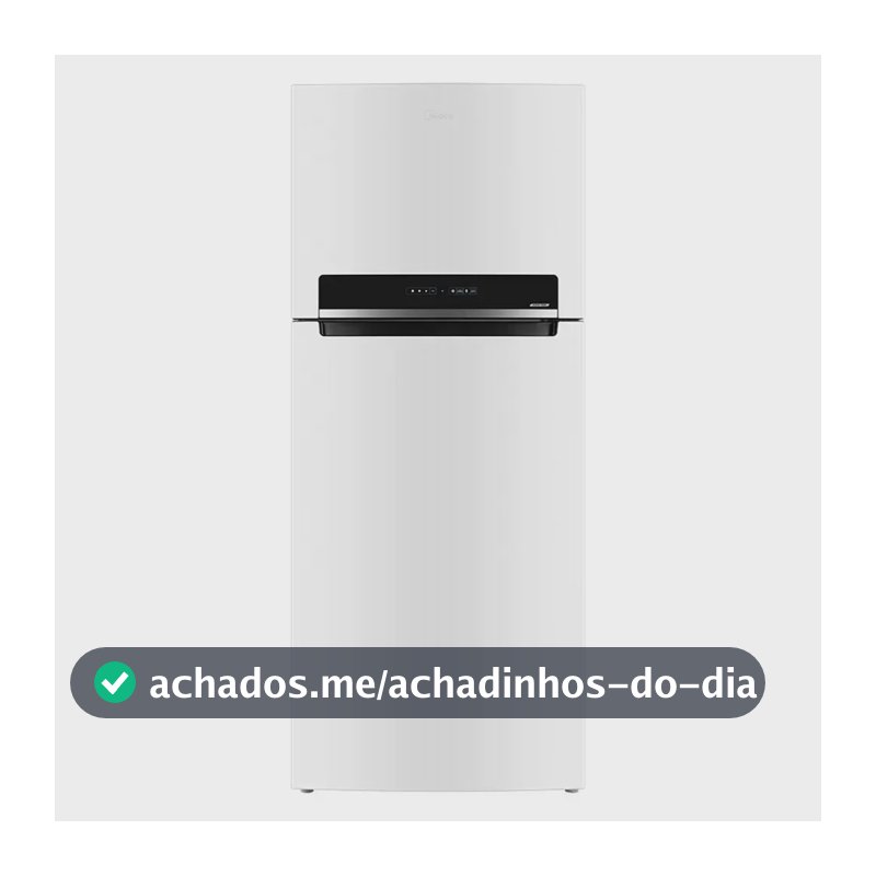 Geladeira Frost Free Midea 473 Litros MDRT611EVA011 Duplex Inverter Turbo Freezer Branca