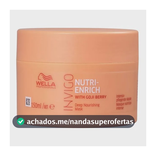 Mascara De Nutricao Wella Invigo Nutri-Enrich 150ml Maciez