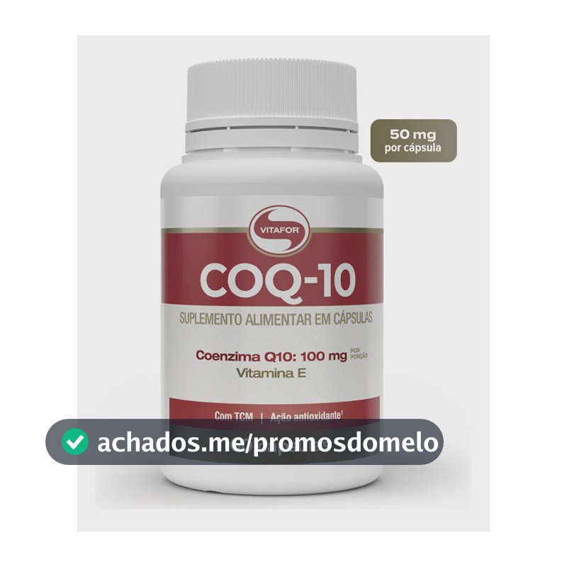 Coenzima Q10 Vitafor em cápsula Sem sabor