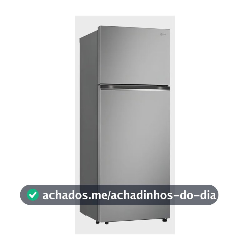 Geladeira LG Frost Free Inverter 461l Duplex GN-B452PFF2 Cor Inox Look