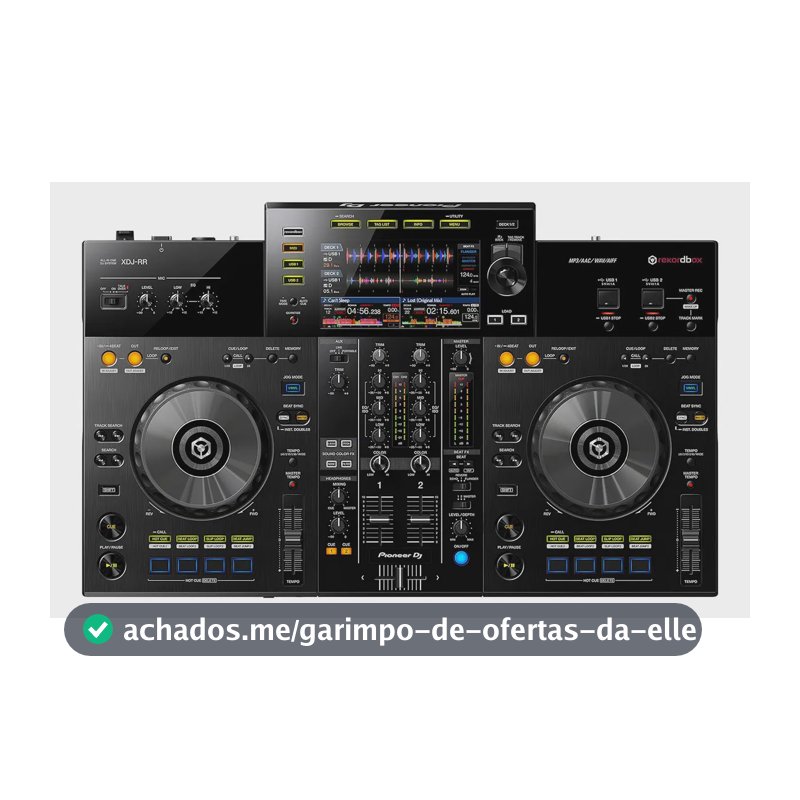Controladora Dj Pioneer Xdj-rr Para 2 Canais Preta Cor Preto