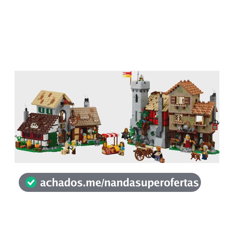 Conjunto de construção medieval Lego Icons Plaza Mayor 10332