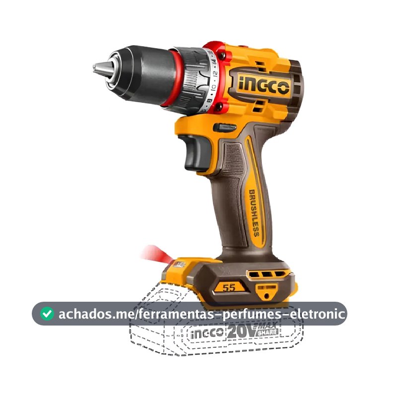 Parafusadeira E Furadeira P20S 20v 1x 2ah Cdli205582-9 Ingco