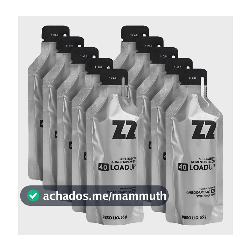 Energy Gel Z2 Original 40 Carb Box 10uni Sachê 55g Original
