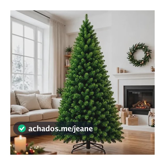 Árvore De Natal Pinheiro Grande 180cm Verde 600 Galhos Verde