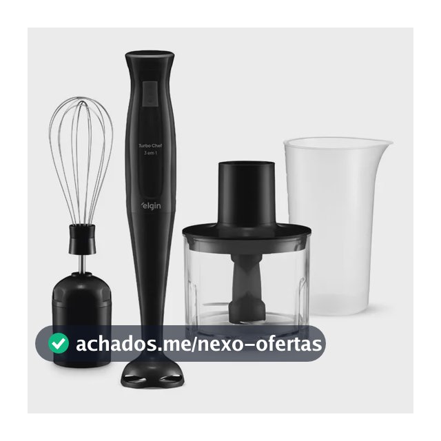 Mixer Vertical Turbo Chef Elgin 3 Em 1 200w Preto 110v Preto