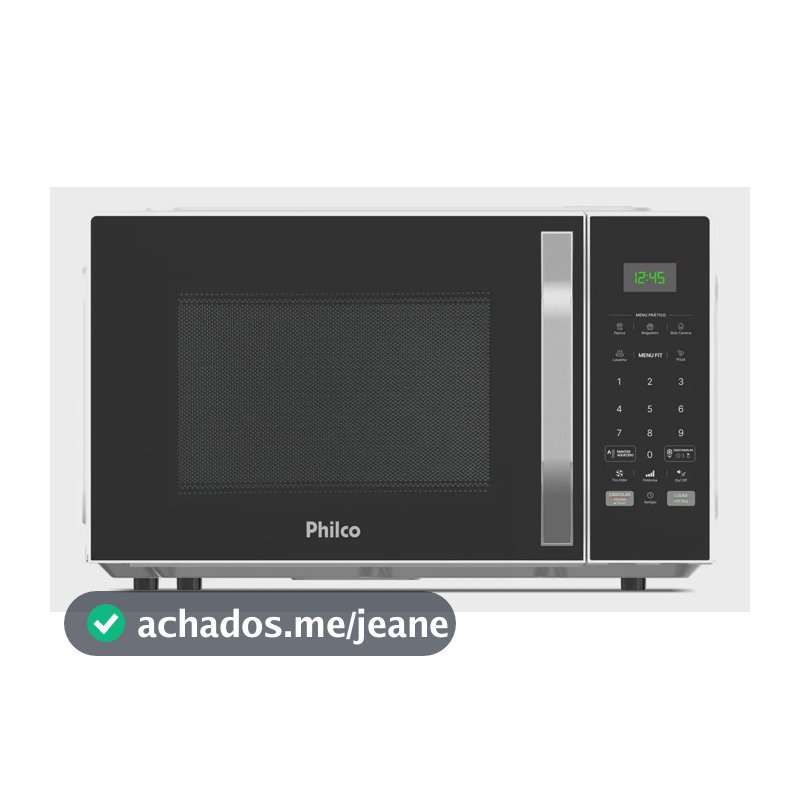 Micro-ondas 33l Philco Teclas Fáceis Limpa Fácil 1400w Pm36 127V