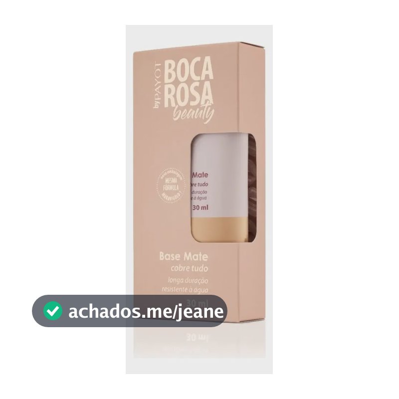 Base Mate Cobre Tudo Boca Rosa Beauty By Payot 06-juliana