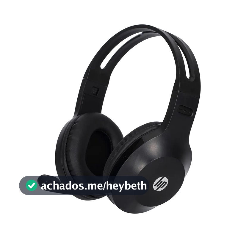 Headset Office Hp Dhh-1601 Conexão P3 Preto
