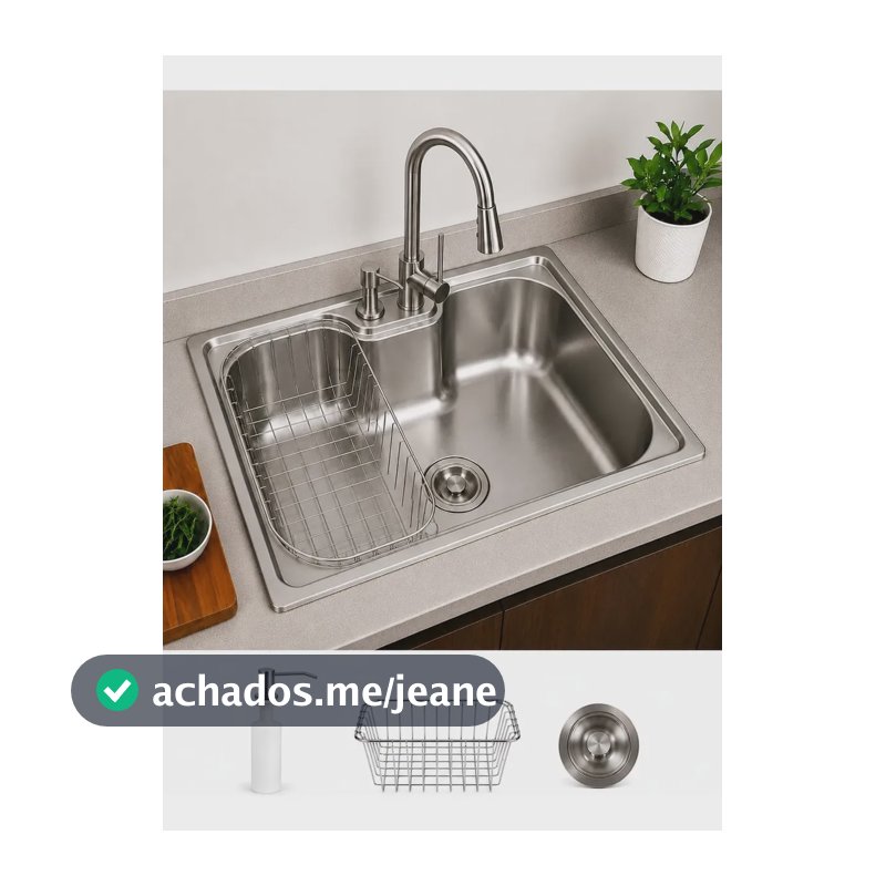 Cuba Gourmet Aço Inox Premium 50x40cm Dávora Com Acessórios Aço Inox