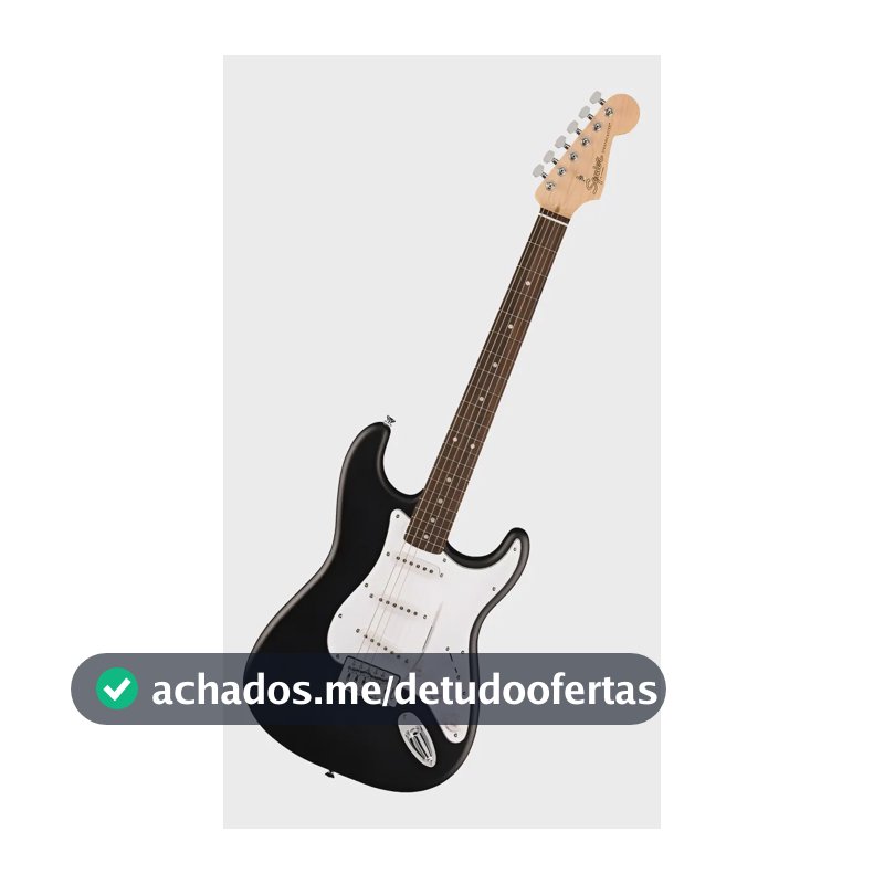 Guitarra Fender Squier Debut Stratocaster Lr Cor Preto