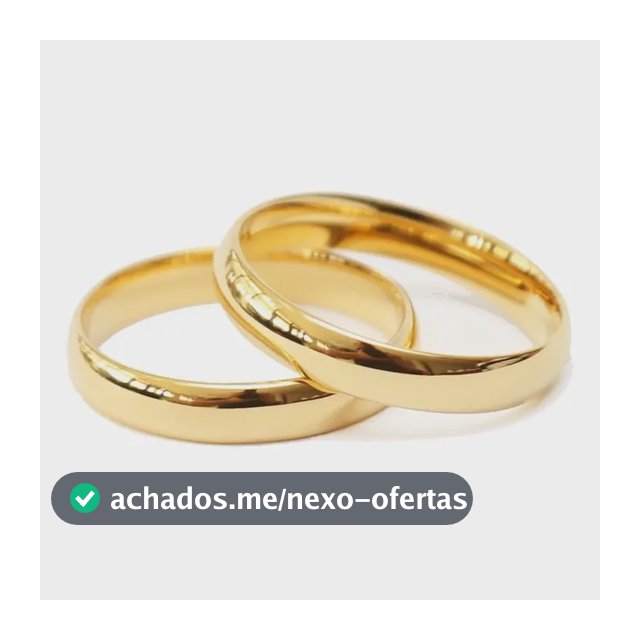 Par De Alianças Ouro 18k Banhada Casamento Tungstênio 4mm
