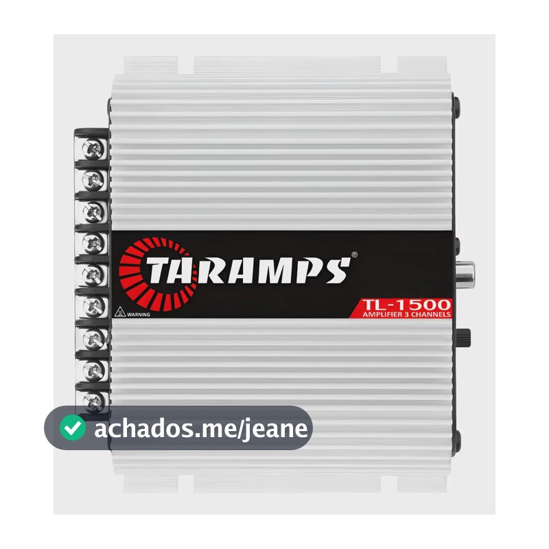 Modulo Taramps Tl 1500 3 Canais Amplificador Caixa Trio Som Branco