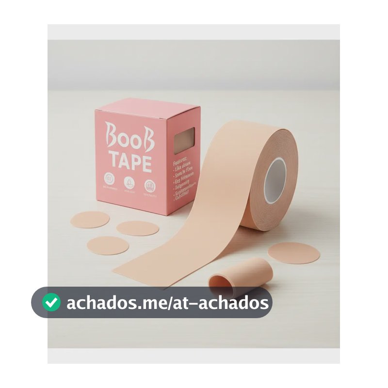 Sutiã Adesivo Levanta Peito Seio Fita Boob Up Invisível Pele Bege Liso Único