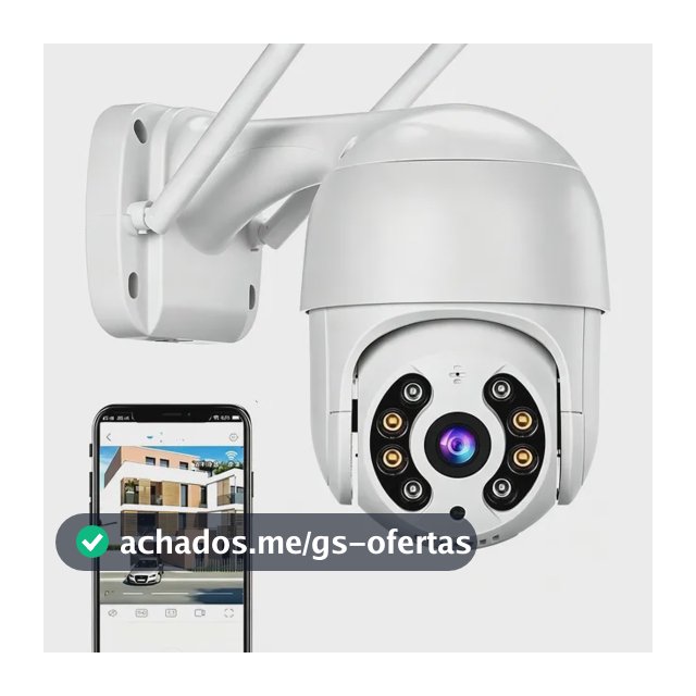 Câmera De Segurança Aprova Dágua Ip A8 Externa Branco App V3 Branco