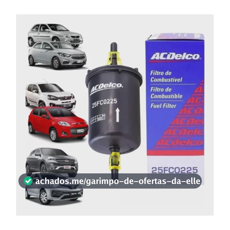 Filtro Combustível Corsa Celta Onix Etios Toro Fit Acdelco