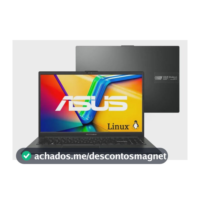 Notebook Asus Vivobook Go 15 Amd Ryzen 5 7520u 16gb 512ssd Mixed Black