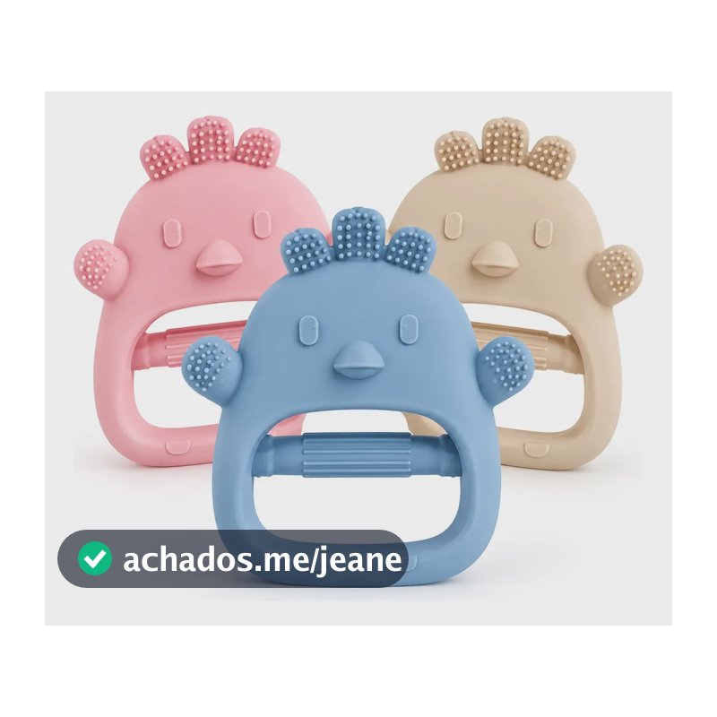 Mordedor Bebê Estilo Luva de Silicone Macio Massageador Gengiva Dentição - Cores Sortidas