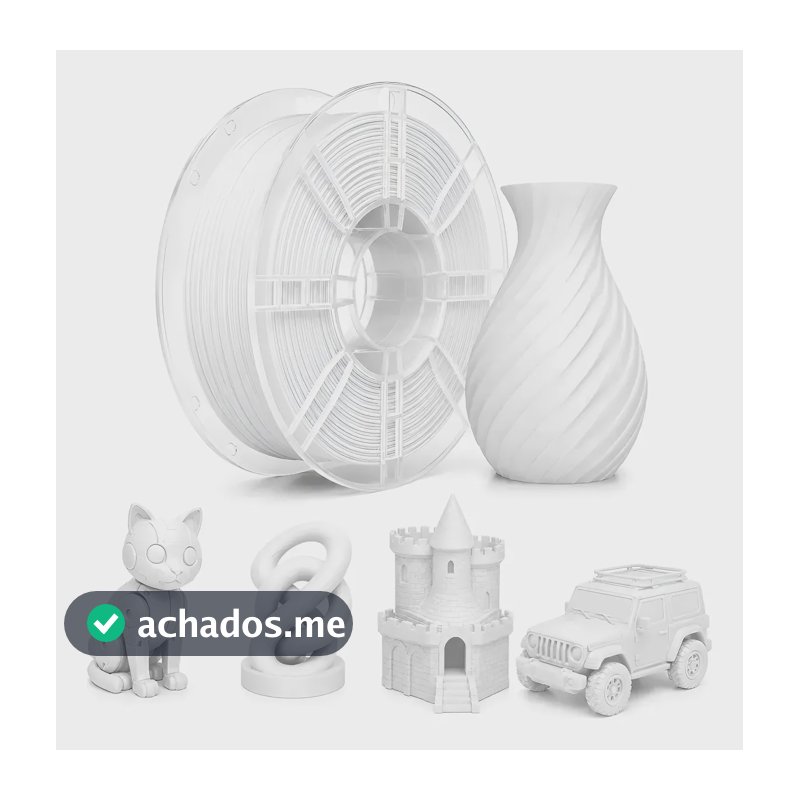 Filamento Pla Matte Sol3d 1kg 1,75mm Para Impressão 3d Branco