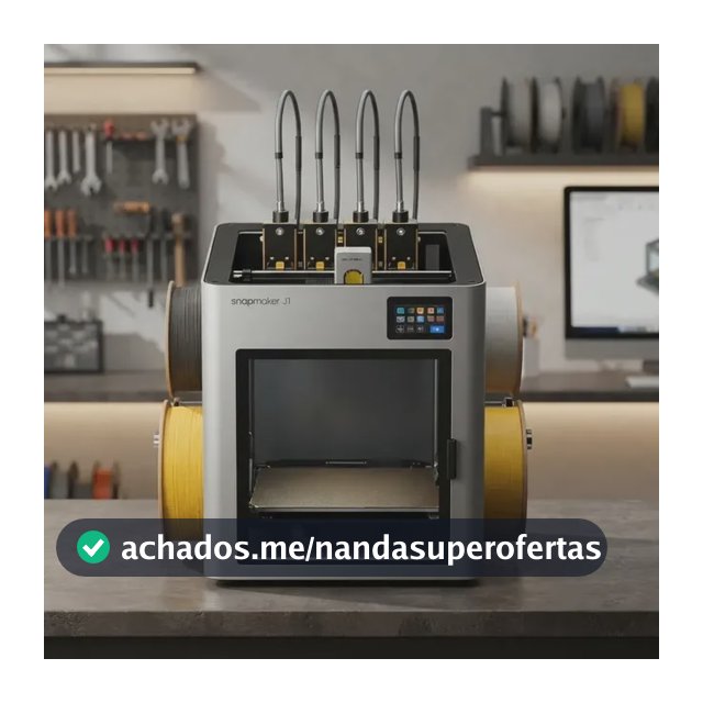 Impressora 3d Snapmaker U1 Fdm Com 4 Bicos Independentes 127/220v Branco