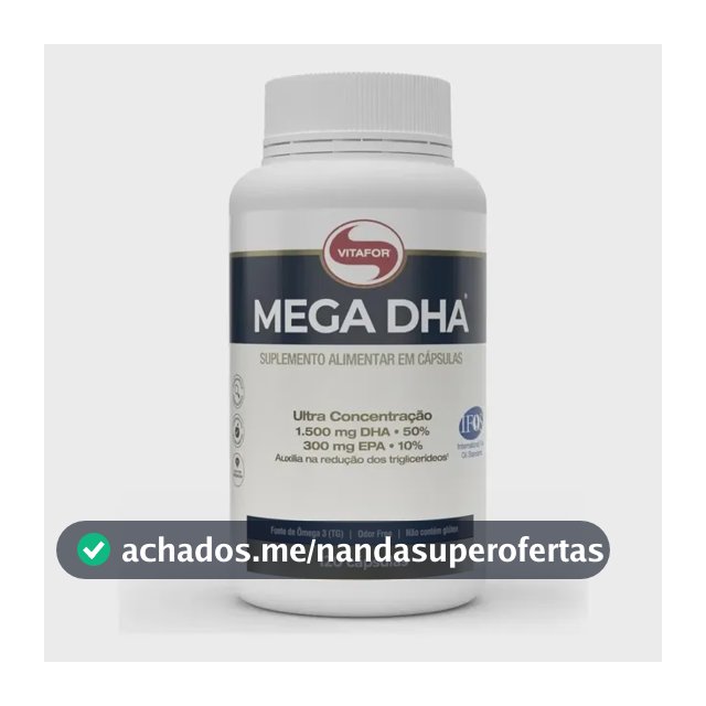 Ômega 3 Vitafor em cápsula Sem sabor de 120 un
