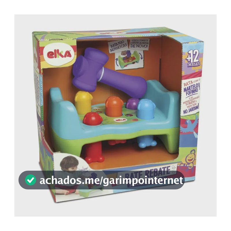 Brinquedo Didático Bate Rebate Minhoquinhas Elka 1172